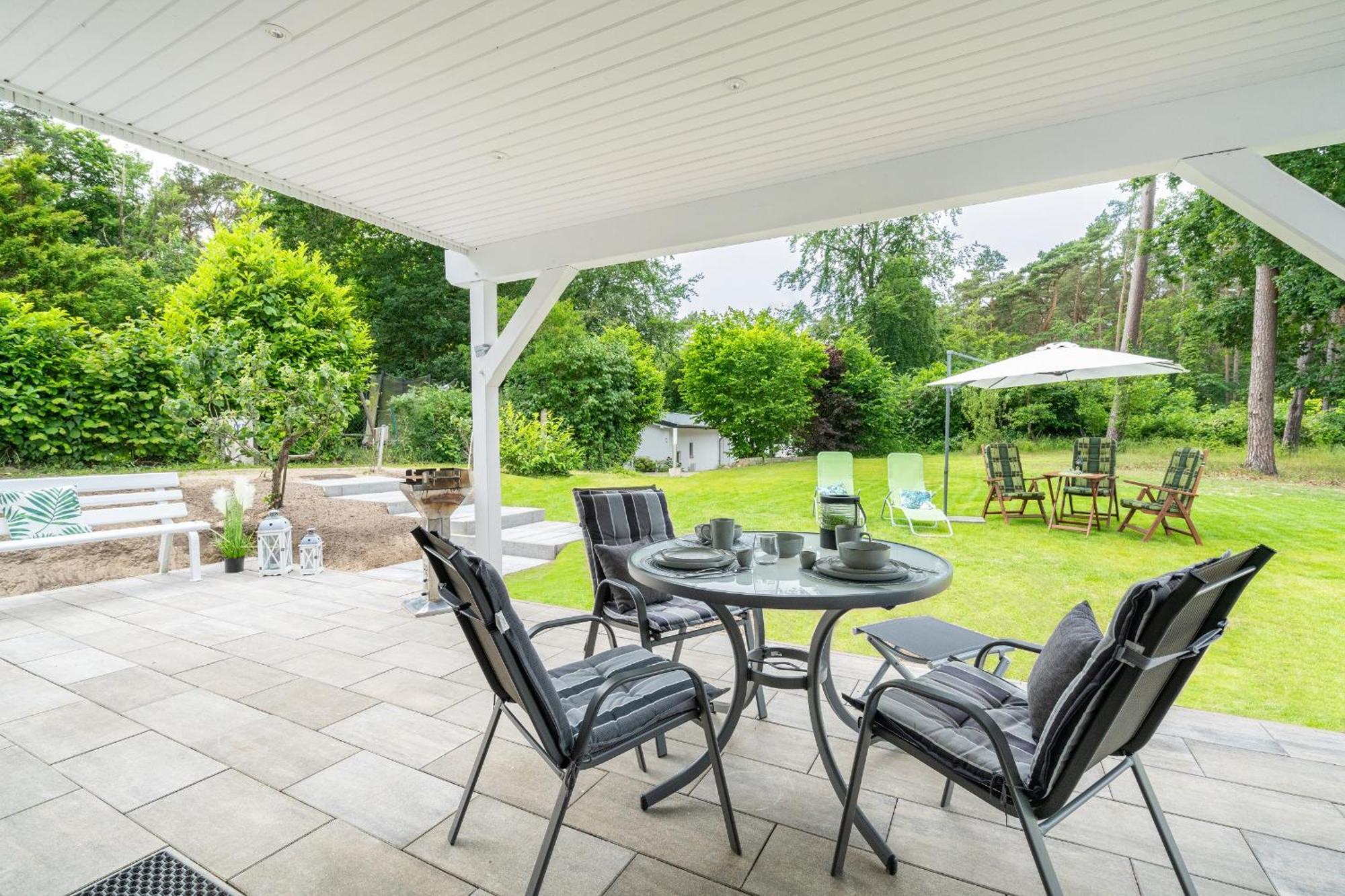 Gerhart-Hauptmann-Strasse 1A Ferienhaus Gartenidylle Kölpinsee エクステリア 写真
